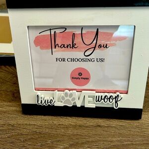 Live Love Woof Picture Frame